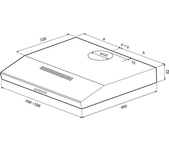 Кухонная вытяжка KRONA ERMINA 500 inox PB КА-00001057