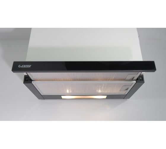 Вытяжка кухонная Exiteq EX-1076 black glass E10111