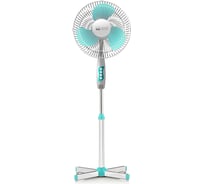 Вентилятор напольный HOME ELEMENT белый/зеленый HE-FN1204 37139