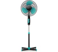 Вентилятор напольный HOME ELEMENT черный/зеленый HE-FN1204чз