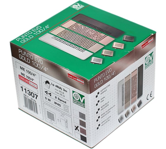 Вытяжной осевой вентилятор Vortice Punto Evo ME 100/4 LL PINK GOLD 11307VRT