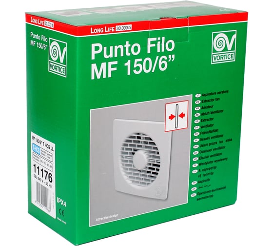 Вытяжной осевой вентилятор Vortice Punto Filo MF 150/6 T HCS LL 11176VRT