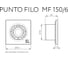 Вытяжной осевой вентилятор Vortice Punto Filo MF 150/6 T HCS LL 11176VRT 8