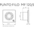 Вытяжной осевой вентилятор Vortice Punto Filo MF 120/5 T 11128VRT 8