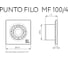 Вытяжной осевой вентилятор Vortice Punto Filo MF 100/4 T 11127VRT 8
