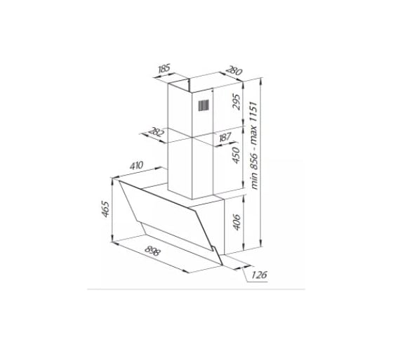 Вытяжка Kuppersberg F 930 W 5800