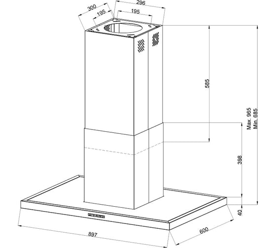 Вытяжка Kuppersberg DUDL 4 LX 6057