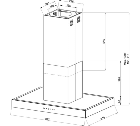 Вытяжка Kuppersberg DUDL 8 BX 6193