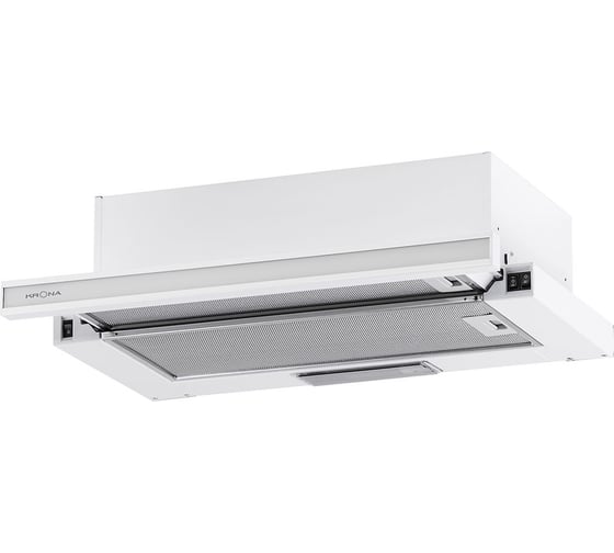Кухонная вытяжка KRONA KAMILLA 600 GLASS WHITE 00026270 1