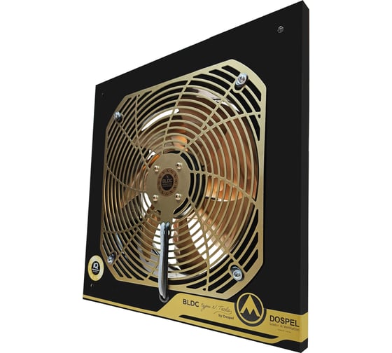 Вентилятор осевой приточно-вытяжной с потенциометром Dospel WOKS 250 BLDC GOLD 007-9213