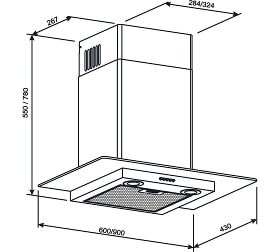 Вытяжка Kuppersberg LORA 60 X 6060