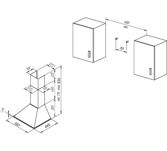 Вытяжка Kuppersberg ONDA 60 BB 5764