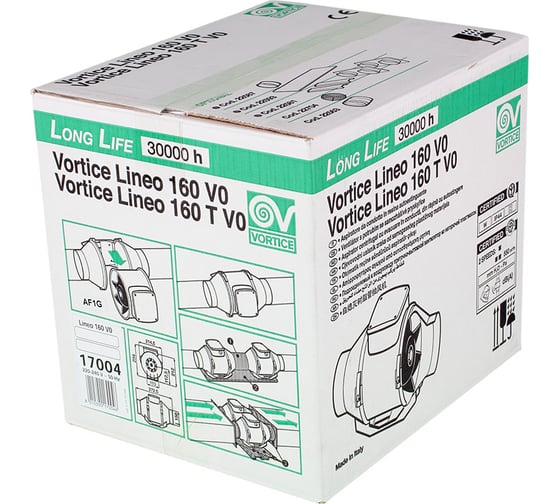Вентилятор Vortice Lineo 160 V0 17004VRT