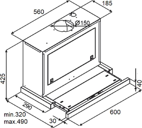 Вытяжка Kuppersberg SLIMBOX 60 GW 5944