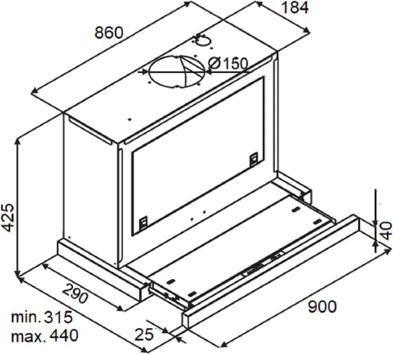 Вытяжка Kuppersberg SLIMBOX 90 GB 5943