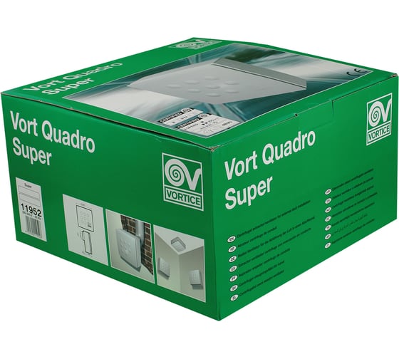 Центробежный вытяжной вентилятор Vortice Quadro Super 11952VRT