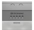 Встраиваемая вытяжка Gressel 52 см (полновстраиваемая) LED подсветка, 3 скорости, GlassShield Control, режим отвода и рециркуляции, механическое управление, серая GR52M2 13
