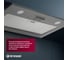 Встраиваемая вытяжка Gressel 52 см (полновстраиваемая) LED подсветка, 3 скорости, GlassShield Control, режим отвода и рециркуляции, механическое управление, серая GR52M2 11