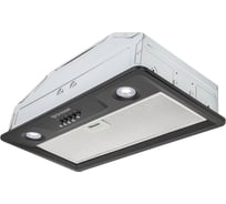 Встраиваемая вытяжка Gressel 52 см (полновстраиваемая) LED подсветка, 3 скорости, режим отвода и рециркуляции, механическое управление, черная GR52B