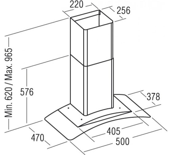 Кухонная вытяжка CATA C-500 GLASS 02006208