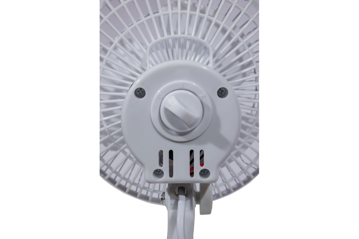 Бытовой настольный вентилятор RIX RDF-1500W, прищепка, цвет белый, 15Вт ...