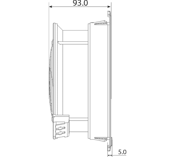 Вентилятор с фильтром Plastim, 175м3/ч, 230В АС, IP54 PTF3000