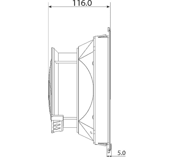 Вентилятор с фильтром Plastim, 240м3/ч, 230В АС, IP54 PTF3500