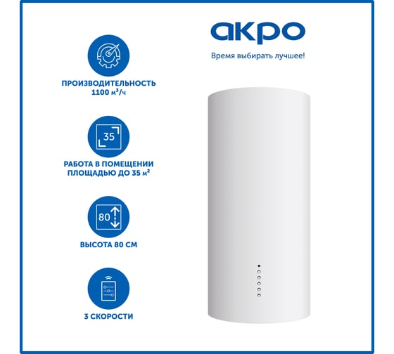 Кухонная вытяжка AKPO WK-4 Balmera WL 40 см. белый 3088