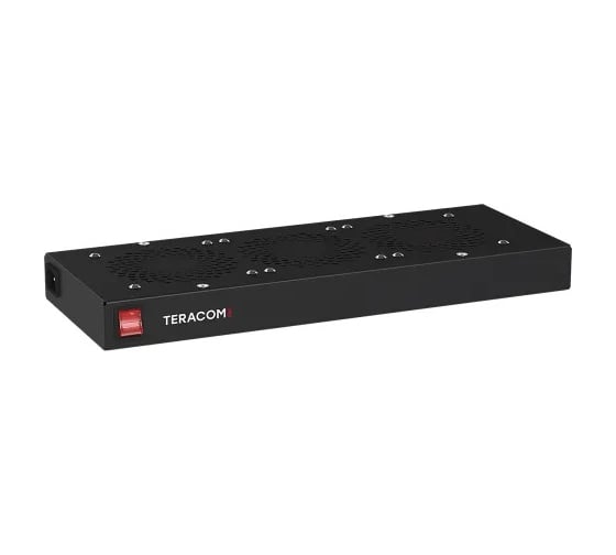 Блок охлаждения EKF TERACOM PRO 3 вентилятора с выключателем и термостатом NO чёрный TRP-FN-31TNO-BK 1