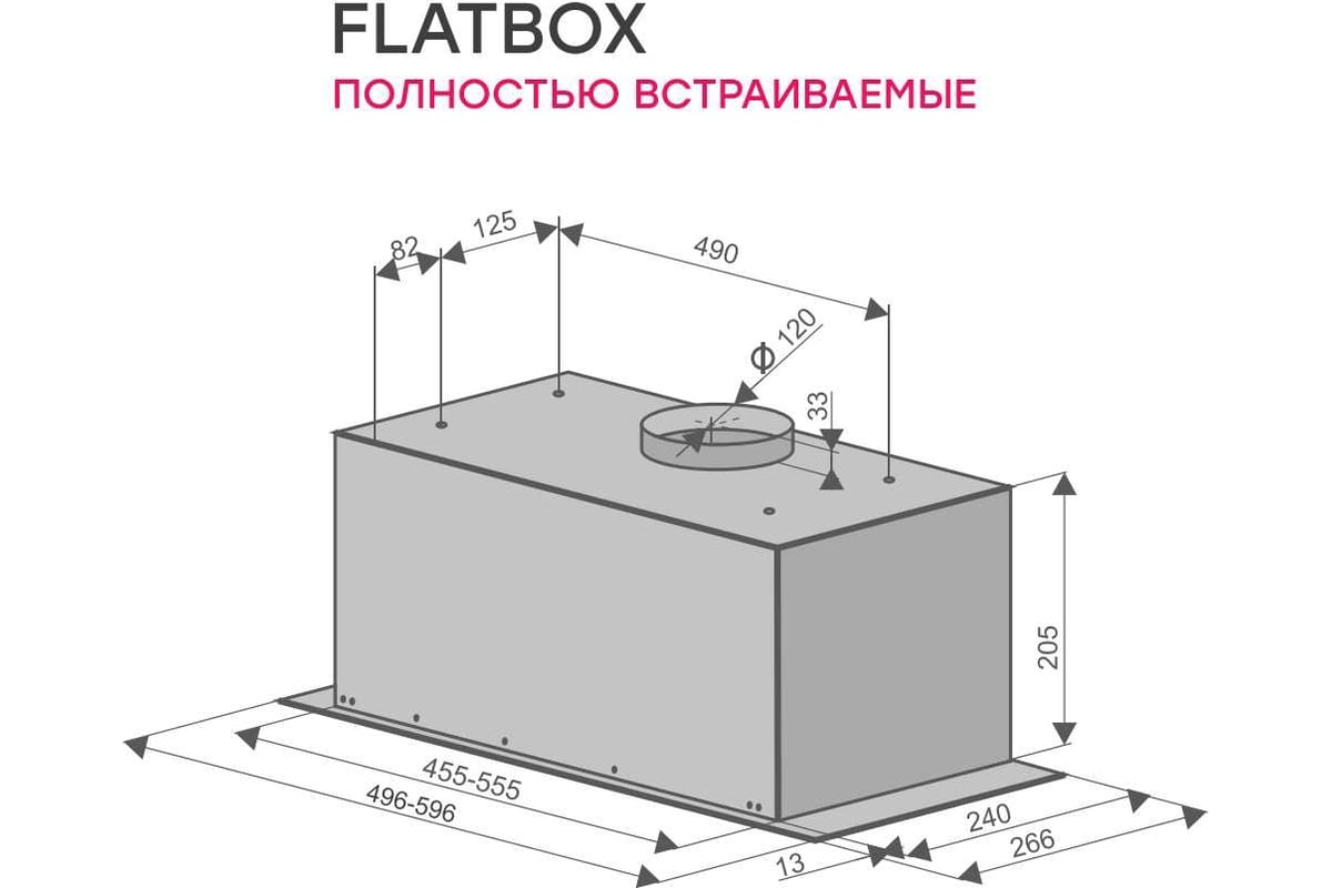 Вытяжка встройка шкаф 600 мм