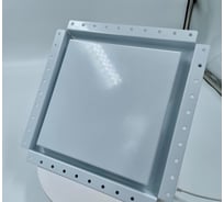 Решетка скрытого монтажа ВИЕНТО 237*237 с вентилятором 125СК, обратный клапан, белая ВИЕНТО SECRET 125СК