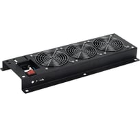 Панель вентиляторная ITK с выключателем 3 вентилятора без кабеля питания черная FM05-31M