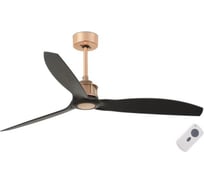 Потолочный вентилятор Faro JUST FAN COPPER/WOOD CEILING FAN BLACK 129203