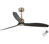 Потолочный вентилятор Faro JUST FAN GOLD/WOOD CEILING FAN BLACK 129202