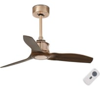 Потолочный вентилятор Faro JUST FAN COPPER/WOOD CEILING FAN WITH DC MOTOR 129204