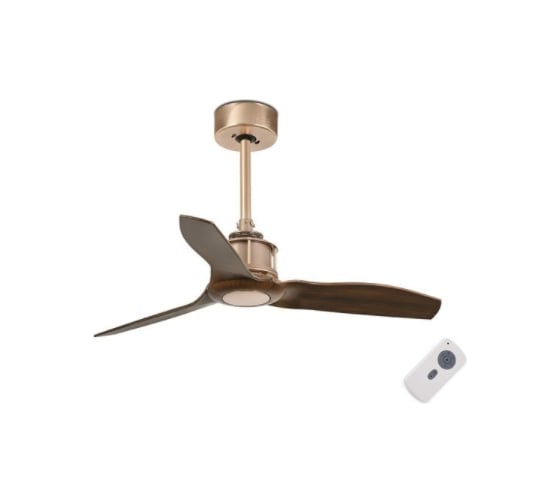 Потолочный вентилятор Faro JUST FAN COPPER/WOOD CEILING FAN WITH DC MOTOR 129204 1