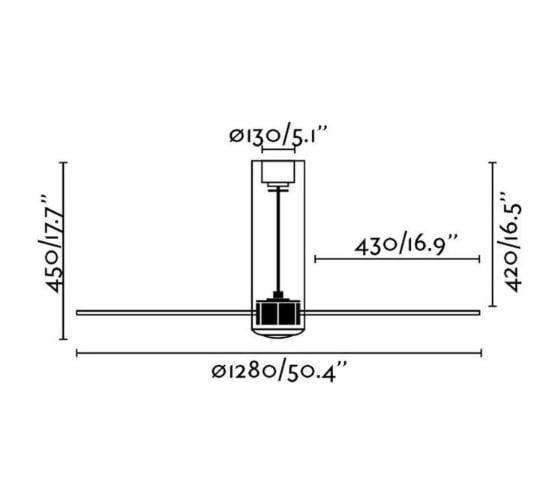 Потолочный вентилятор Faro Tube Fan Matt White 58920