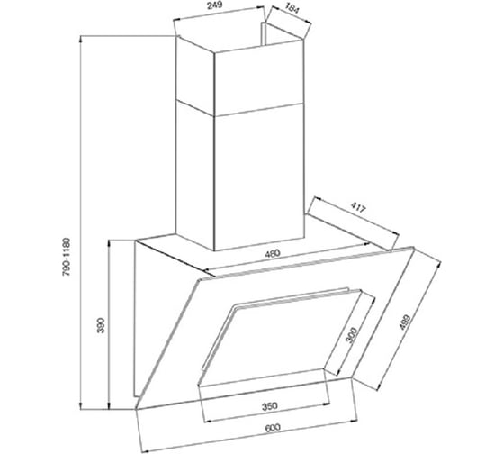 Вытяжка GRAUDE DHK 60.0 EL