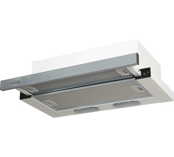 Телескопическая вытяжка ELIKOR Line 60П-400-В2Л, белый/хром КВ II М-400-60-497 954544