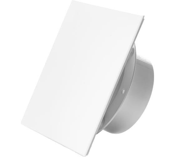 Вытяжной тонкий вентилятор SlimVent МV 100, пластик квадрат белый матовый 96075 1