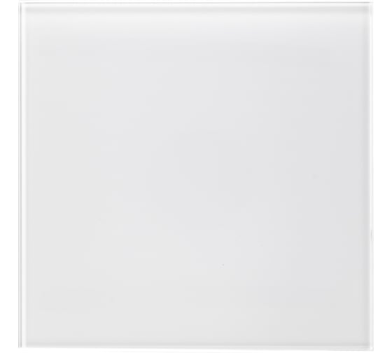 Вытяжной тонкий вентилятор SlimVent МV 100, стекло квадрат белый матовый 96006