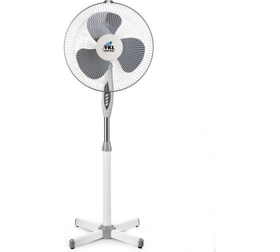 Вентилятор напольный VKL electric VGF-02-RC Gray 40 Вт с пультом и таймером 3 режима серый 1200611