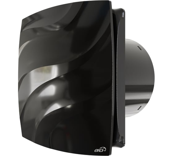 Вентилятор накладной ERA WAVE D120 обратный клапан Black classic WAVE 120C Black classic