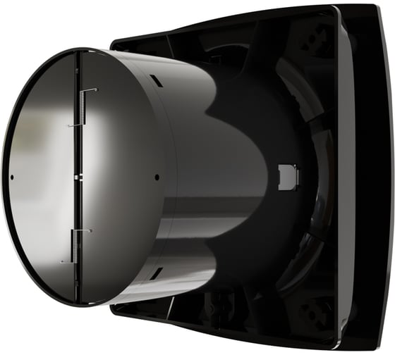 Вентилятор накладной ERA WAVE D120 обратный клапан Black classic WAVE 120C Black classic
