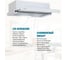 Кухонная вытяжка LAUF LUNA 600 WHITE GLASS 6334 3
