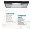 Кухонная подвесная вытяжка LAUF CALLISTO 600 BLACK /60см/ производительность 650 м3/ч; LED подсветка. 6130 4