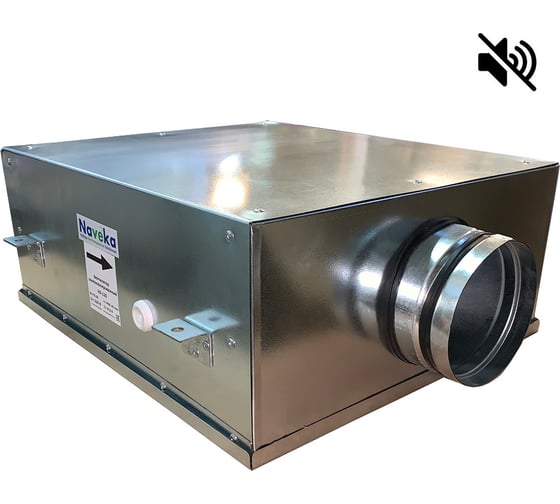Канальный вентилятор Naveka круглый, шумоизолированный VS-125 Compact F0000039723