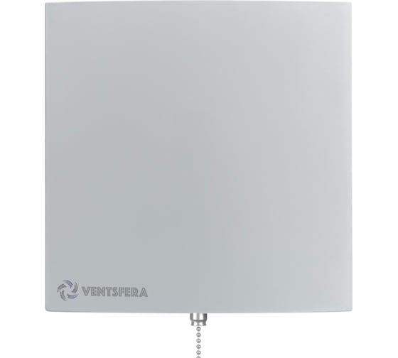Вентилятор вытяжной VENTSFERA c антимоскитной сеткой, обратным клапаном и тяговым выключателем 100 Rwp, D 100 STYL6D100 RWp