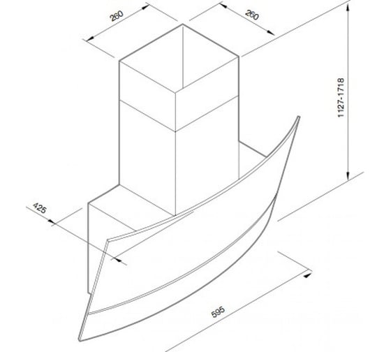 Вытяжка GRAUDE DH 60.2 GWE