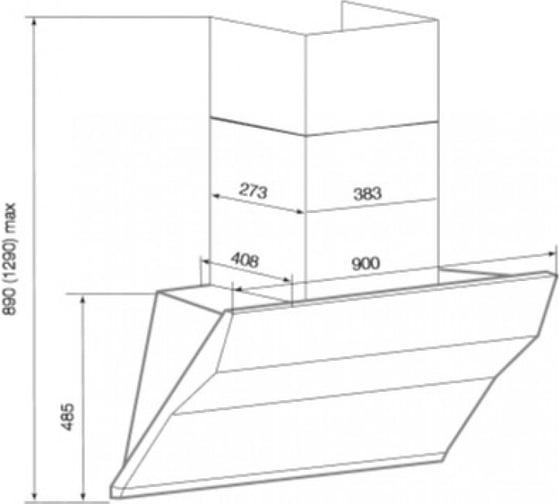 Вытяжка GRAUDE DH 90.0  GG